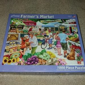 Vermont puzzle 1000 Farmers Market 27×19" Used All
